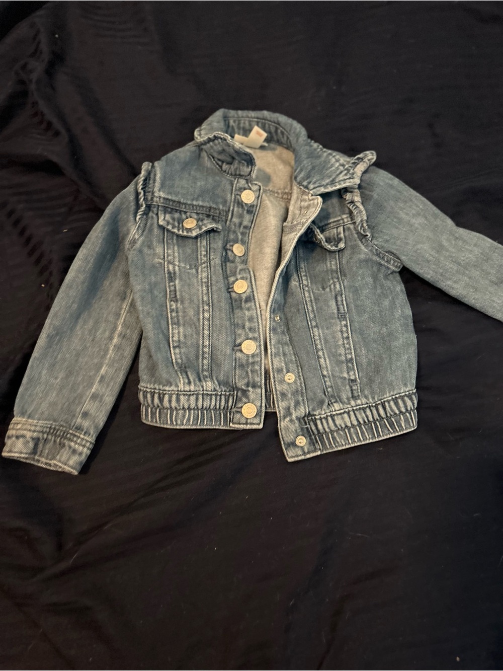 Cat & Jack Washed Blue Denim Jacket with Hood
